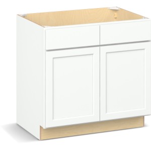 Reliabilt Parkstone II Reliabilt Parkstone II Brilliant White Sink Base Cabinet, 36-in with FF - 641575 | Lowe's Pro Supply